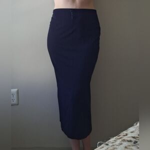New York & Company Dark Blue A-Line Skirt
